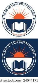 School and education logo design template