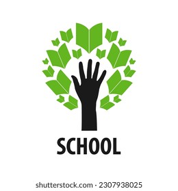 Vector del logotipo escolar y educativo