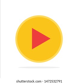 School Education, Play Abstract Circle Background Flat color Icon