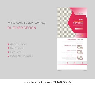 School Education Rack Card Design Template