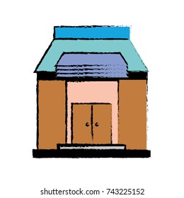 school education with roof and doors design