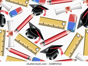 School education - seamless background