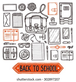 School And Education Sketch Collection