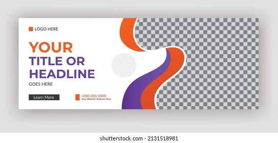school education social media cover page layout or Modern School admission web banner template design