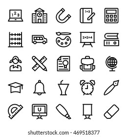 School, Education, Stationery, Office Vector Icons 1