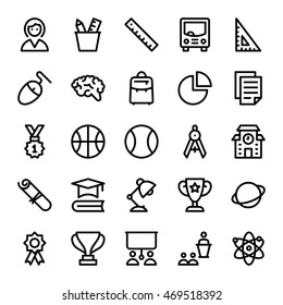 School, Education, Stationery, Office Vector Icons 2