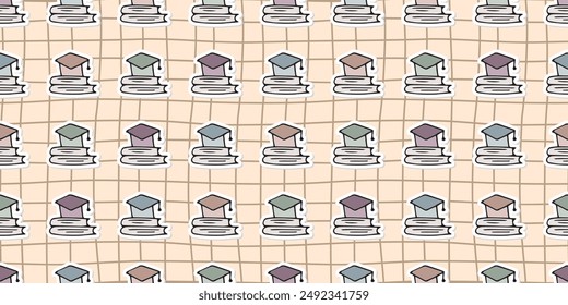 school. education. study. seamless pattern. to study. subjects for school. lessons. to study. icons. Doodle. vector. sticker. books. copybook. a pen. pencil. ruler. figures. mathematics. stylus.