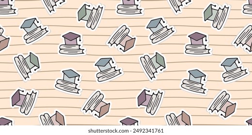 school. education. study. seamless pattern. to study. subjects for school. lessons. to study. icons. Doodle. vector. sticker. books. copybook. a pen. pencil. ruler. figures. mathematics. stylus.