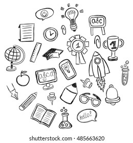School and education vector icons