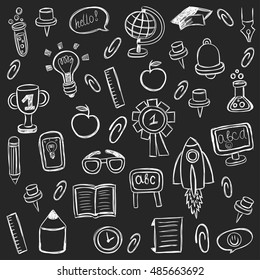 School and education vector icons