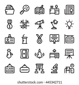School and Education Vector Icons 4