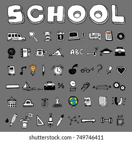 School and educational icons