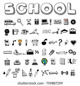 School and educational icons