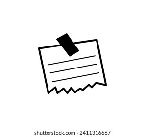School element of colorful set. This outline-style illustration captures a classic school sticker, it's a perfect addition to any educational project or stationery branding. Vector illustration.