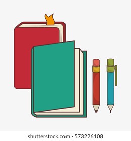 school elementes isolated icon