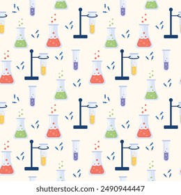 Children’s school elements, back to school pattern, back to school doodle pattern. Vector illustration in flat style.