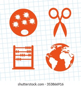 school elements design, vector illustration eps10 graphic 