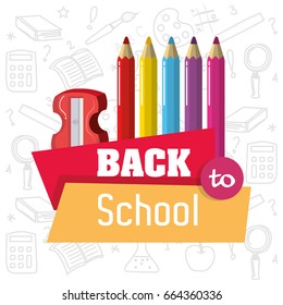 school elements vector illustration and creative tools to learn