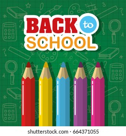 school elements vector illustration and creative tools to learn