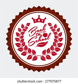 school emblem design, vector illustration eps10 graphic 