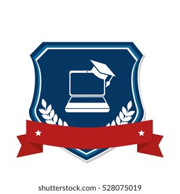school emblem frame icon