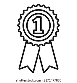 School emblem icon outline vector. Education diploma. Online study