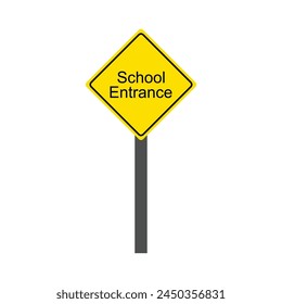 school entrance line icon vector illustration design