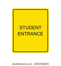 diseño de Ilustración vectorial de ícono de línea de entrada escolar