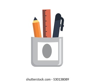 school equipment stationery tool image vector icon logo symbol