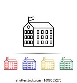 school establishment multi color style icon. Simple thin line, outline vector of school icons for ui and ux, website or mobile application
