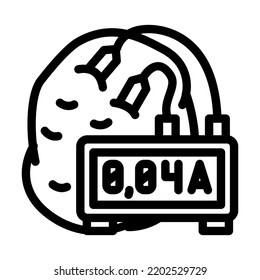 school experiments potatoes line icon vector. school experiments potatoes sign. isolated contour symbol black illustration
