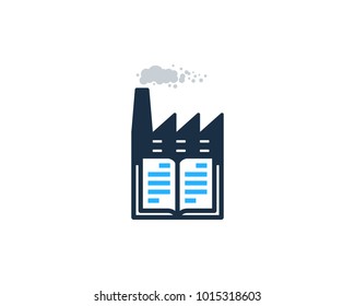 School Factory Icon Logo Design Element