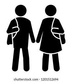 School fellows with their school bags is icon for class fellows