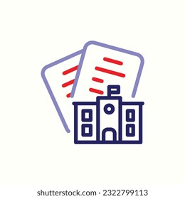 school files icon, isolated icon in light background, perfect for website, blog, logo, graphic design, social media, UI, mobile app