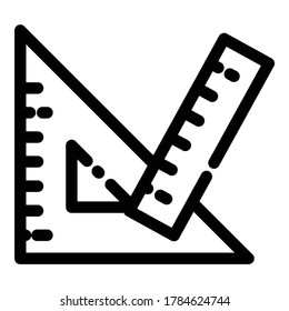 Icono plano escolar aislado en fondo blanco