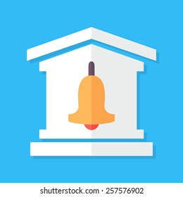 School flat stylized illustration. Flat style illustration