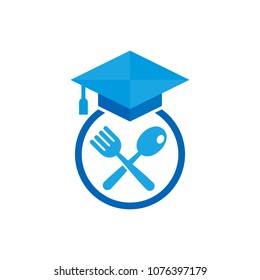 School Food Logo Icon Design