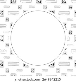 Marco de la escuela. marco del círculo de la educación del doodle. fondo dibujado a mano del marco de la escuela y de la educación