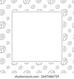 school frame. doodle education square frame. hand drawn school and education frame background. school background