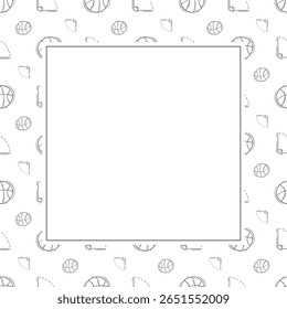 Schulrahmen. doodle Bildung Quadrat Rahmen. handgezeichneter Hintergrund für Schule und Bildungsrahmen. Schulhintergrund