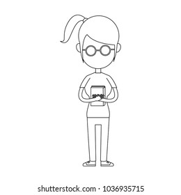 School girl cartoon