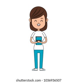 School girl cartoon