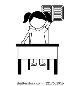 school girl cartoon