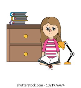 school girl cartoon