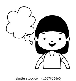 school girl speech bubble