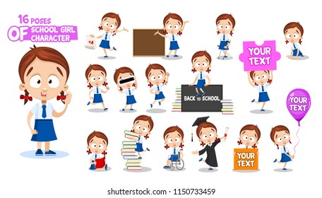 163,079 School girl character Images, Stock Photos & Vectors | Shutterstock