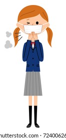 School girls with poor physical condition