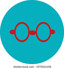 Schulgläser, Symbol, Vektorgrafik auf weißem Hintergrund