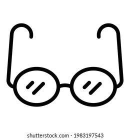 School glasses icon. Outline School glasses vector icon for web design isolated on white background