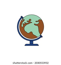 ilustración de línea de relleno de globo